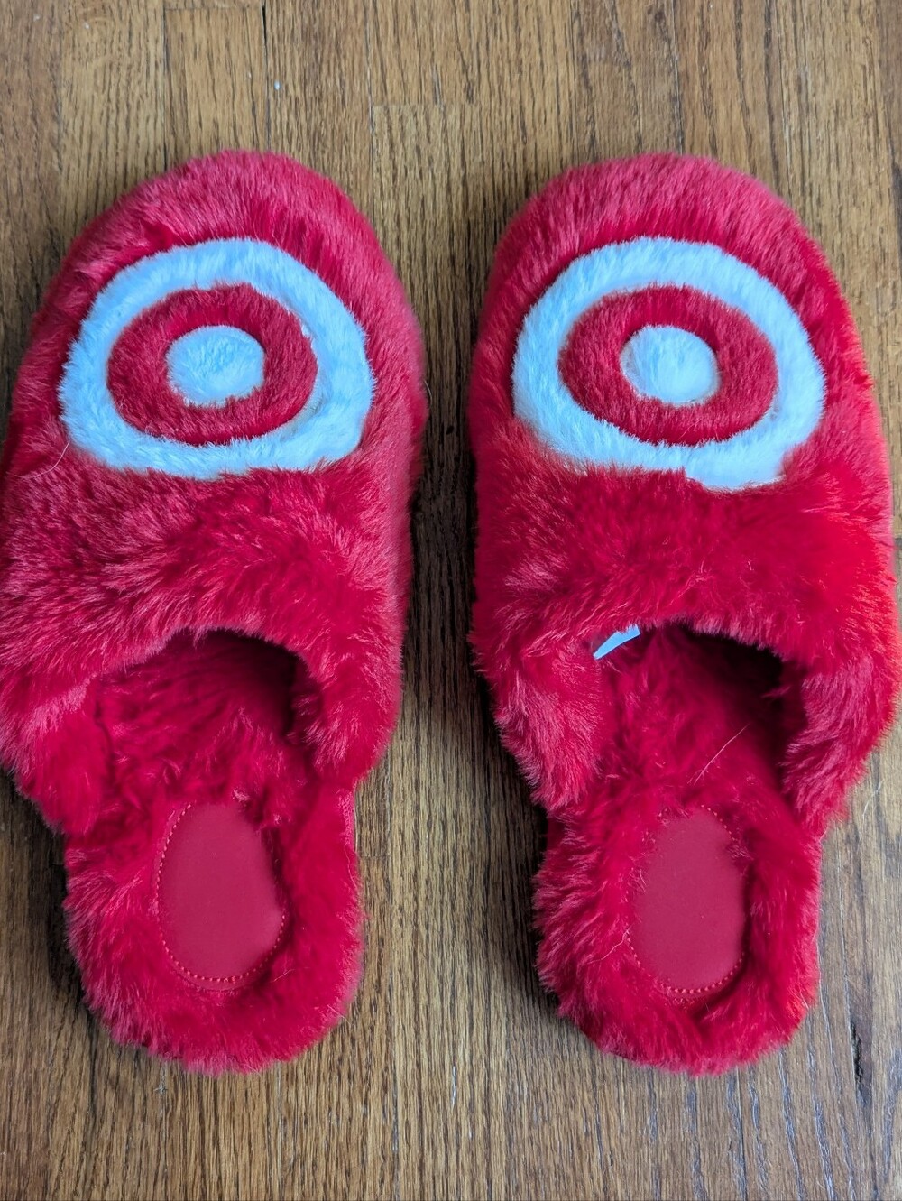 Target Wondershop | Red Bullseye Scuff Slippers | XL 11/12